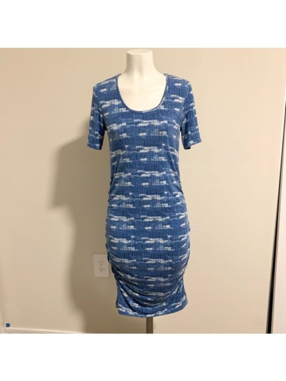 Tart blue maternity dress D323